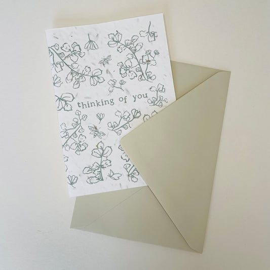 Plantable Greeting card - Thinking of you