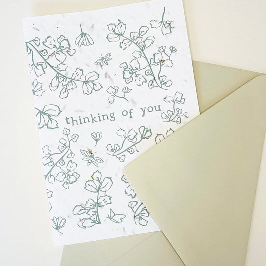 Plantable Greeting card - Thinking of you